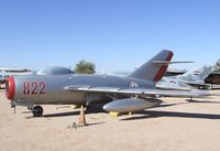 N822JM - PZL-Mielec LIM-2 (MiG-15bis) FAGOT at the Pima Air & Space Museum, Tucson AZ - by Ingo Warnecke