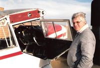 G-ASDK - Me standing by my Terrier after it had been painted at the J.R.Ford & Sons garage in Shefford. C1987.