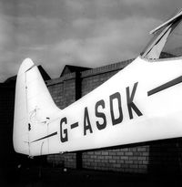 G-ASDK - Outside the factory unit at Shefford. C1987. - by Lee Mullins