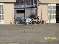 N8118Y @ KMCC - Calstar helo sitting on the tarmac at KMCC.