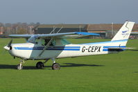 G-CEPX @ EGTO - 1983 Cessna 152, c/n: 152-85792 at Rochester, Kent - by Terry Fletcher