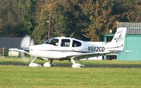 N982CD @ EGLD - Just landed in November sunshine.