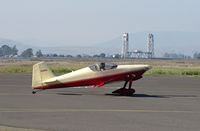 N30AK @ KAPC - 1996 R + S Swanson RV-6 arriving at Napa County Airport, CA after short flight from Buchanan Field (Concord), CA. Note old Napa River RR Bridge in background. - by Steve Nation