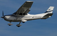 N182BG @ KPAO - Suburban Air Corp (Castro Valley, CA) 2006 Cessna 182T on approach to Palo Alto, CA - by Steve Nation