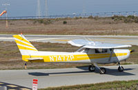 N747ZP @ KPAO - Advantage Air (Palo Alto, CA) 1977 Cessna 152 taxis for take-off at KPAO - by Steve Nation