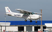 N4782E @ KSQL - Bel Air 1978 Cessna 172N on training flight near touchdown @ San Carlos, CA - by Steve Nation
