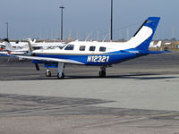 N12321 @ KPAO - Whiteman Airpark-based 1996 Piper PA-36-350P visiting Palo Alto, CA from KWHP - by Steve Nation