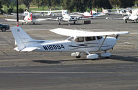 N16894 @ KPAO - G Flux LLC (Sonoma, CA) 2002 Cessna 172S running-up engine at Palo Alto, CA - by Steve Nation