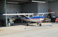 N8861S @ KWVI - 1960 Cessna 150F in open hangar @ Watsonville, CA Fly-In - by Steve Nation