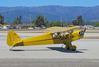 N32673 @ KWVI - 1940 Piper J3C-65S Cub taxying in @ Watsonville Fly-In - by Steve Nation