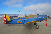 N53656 @ KWVI - Fairchild M-62A with open cockpit covered and painted as USAAC Ryan PT-19A 42-48004/50 @ Watsonville Fly-In - by Steve Nation
