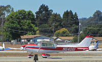 N64061 @ KWVI - Locally-based 1975 Cessna 172M rolling out @ Watsonville Fly-In - by Steve Nation