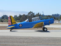 N65364 @ KWVI - Convair BT-15 (according to FAA register) painted as USAAC Vultee BT-13B 42-90259 and taxying @ Watsonville, CA Fly-In - by Steve Nation