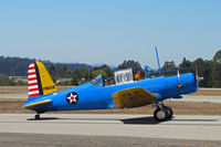 N65364 @ KWVI - Convair BT-15 (according to FAA register) painted as USAAC Vultee BT-13B 42-90259 and taxying @ Watsonville, CA Fly-In - by Steve Nation