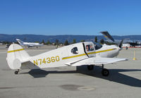 N74360 @ KWVI - 1947 Bellanca 14-3-2 taxying @ Watsonville, CA Fly-In - by Steve Nation