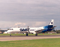 SE-003 @ EGLF - Saab 2000 at the Farnborough Air Show , September 1992 - by Henk Geerlings