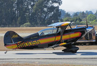 N80055 @ KWVI - 1976 Aerotek Pitts S-2A taxiing @ Watsonville Fly-In - by Steve Nation