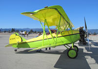 N3945 @ KWVI - Lime green (!) 1926 Travel Air 4000 painted as NC3945 @ Watsonville Fly-In - by Steve Nation
