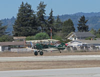 N8877 @ KWVI - Simply Living Ltd (Peoria, IL) 1929 Crurtiss Wright Travel Air 4000 painted as NC8877 and landing @ Watsonville Fly-In - by Steve Nation