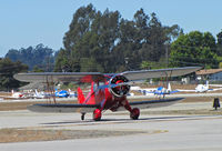 N12438 @ KWVI - 1932 Waco QDC painted as NC12438 taxiing @ Watsonville Fly-In - by Steve Nation