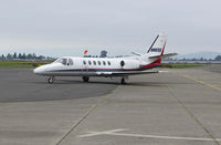 N86SG @ KAPC - Mick Inc (Salem, OR) 1982 Cessna 550 taxiing at Napa, CA - by Steve Nation