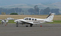 N584PC @ KAPC - Paramount Citrus Assoc (Dinuba, CA) 2007 Hawker Beechcraft 2007 G58 Baron departing Napa, CA - by Steve Nation