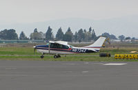 N8734Z @ KCCR - Alaska-based 1968 Cessna P206D taxiing for take-off @ Concord, CA - by Steve Nation