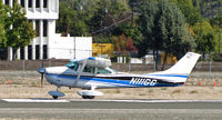 N111GG @ KCCR - Locally-based NRI Flying Club (Walnut Creek, CA) 1972 Cessna 182P on take-off run at Buchanan Field - by Steve Nation
