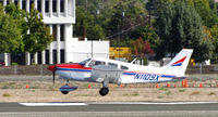 N1109X @ KCCR - Locally-based 1975 Piper PA-28-180 landing on RWY 32R at Buchanan Field - by Steve Nation