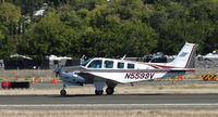 N5599V @ KCCR - 1989 Beech B36TC taking-off on RWY 32R at Buchanan Field - by Steve Nation