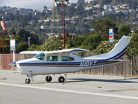 N10YT @ KSQL - N10YT LLC (Missoula, MT) 1976 Cessna T210L on visitor's ramp at San Carlos, CA - by Steve Nation