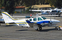 N60ET @ KPAO - 1999 Beech 58TC Baron with winglets being towed at Palo Alto, CA home base - by Steve Nation