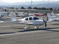 N825HA @ KSQL - Locally-based Harbinger Aviation LLC 2009 Cirrus design SR22 @ San Carlos, CA - by Steve Nation