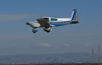 N74400 @ KPAO - Locally-based 1976 Grumman American AA-5B on final to Palo Alto, CA