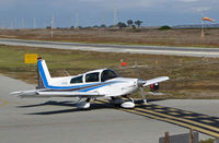 N74400 @ KPAO - Locally-based 1976 Grumman American AA-5B holding for take-off at Palo Alto, CA