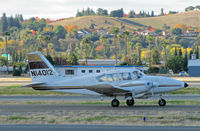 N14012 @ KCCR - Ja-Mar Industries (Santa Clara, CA) 1971 Piper PA-23-250 Aztec taxis for RWY 19R in late afternoon sun at Buchanan Field - by Steve Nation