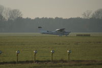 PH-THS @ EHGG - Just vacated runway 05 and taxiing to the apron of based airport Eelde.