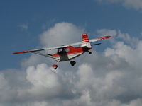 N50380 @ SZP - 1979 Bellanca 7ECA CITABRIA, Lycoming O-235 115 Hp, forward slip on final Rwy 22 left crosswind correction - by Doug Robertson
