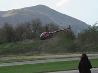N694DC @ SZP - 2004 Robinson R22 BETA II, Lycoming O-360 derated to 131 Hp, departure - by Doug Robertson