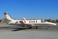 N16VG @ KTLR - 1980 Cessna 501 at Tulare, CA for International Ag Exposition - by Steve Nation