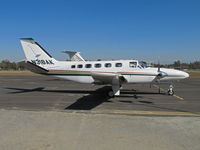N318AK @ KTLR - Caribou Construction Inc (Jerome, ID) 1978 Cessna 441 at Tulare, CA for International Ag Exposition - by Steve Nation