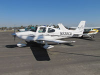 N538CD @ KTLR - KJ Air (Ukiah, CA) 2005 Cirrus Design SR22 @ Tulare, CA for International Ag Expo - by Steve Nation
