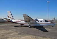 N900NE @ KTLR - Nebraska Aero Inc (Cascade, MT) 1982 Gulfstream American 690D Turbo Commander  @ Tulare, CA for International Ag Expo - by Steve Nation