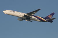 HS-TJU @ EBBR - Flight TG935 is climbing from RWY 25R