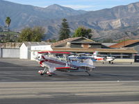 N17PW @ SZP - 1988 Christen Inds. Inc. PITTS S-2B, Lycoming AEIO-540 260 Hp, landing roll Rwy 22 - by Doug Robertson