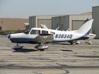 N3034Q @ CNO - Parked south of the paint shop - by Helicopterfriend