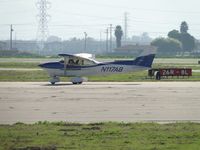 N117AB @ CNO - On taxiway November enroute to runway 26R - by Helicopterfriend