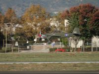 N1650R @ POC - Low, high speed pass on runway 26R - by Helicopterfriend