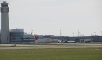 C-GOND @ CLE - Taken at Cleveland Hopkins Airport. Shot from the 100th Bomb Group