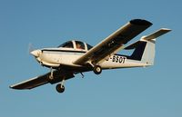 G-BSOT @ EGFH - Cambrian Flying Club Tomahawk 11 on finals to Runway 28. - by Roger Winser